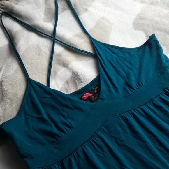 💙Long TEAL Maxi Dress, sz M, BEAUTIFUL💙 - Picture 5 of 5